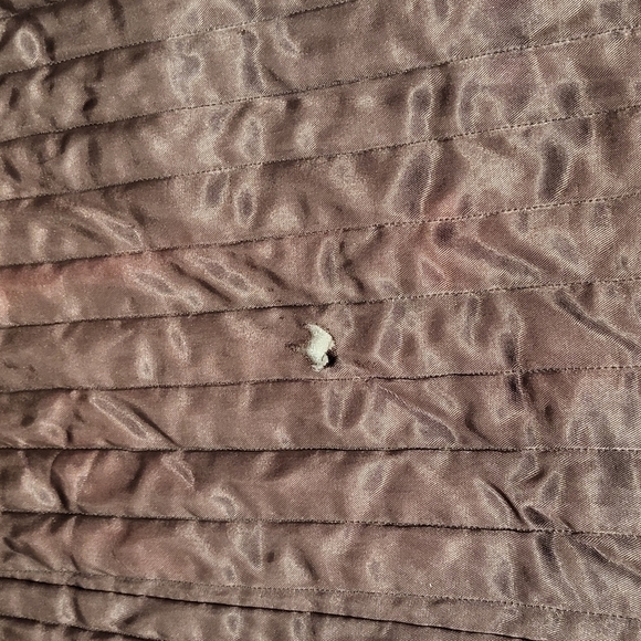 70s Vtg Suede Leather Full Length Coat w/ Real Fur Collar Size 17 Fits 10 C71 - Picture 6 of 13